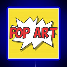 Load image into Gallery viewer, Pop art RGB neon sign blue