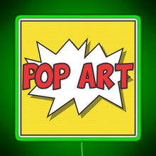Load image into Gallery viewer, Pop art RGB neon sign green