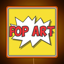 Load image into Gallery viewer, Pop art RGB neon sign orange