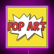 Load image into Gallery viewer, Pop art RGB neon sign  pink