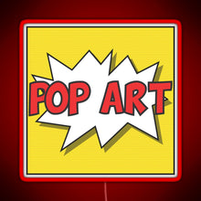 Load image into Gallery viewer, Pop art RGB neon sign red