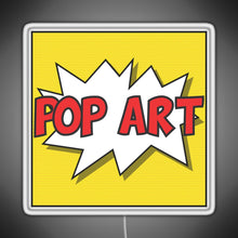 Load image into Gallery viewer, Pop art RGB neon sign white 