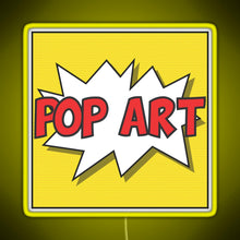 Load image into Gallery viewer, Pop art RGB neon sign yellow