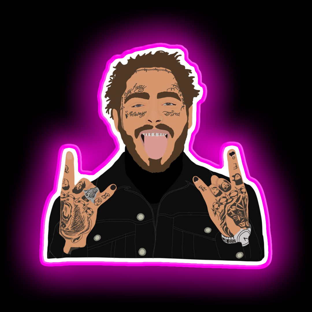 post malone neon sign