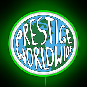 Prestige Wordwide RGB neon sign green
