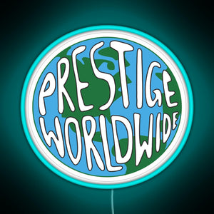 Prestige Wordwide RGB neon sign lightblue 