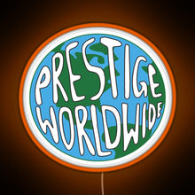 Load image into Gallery viewer, Prestige Wordwide RGB neon sign orange