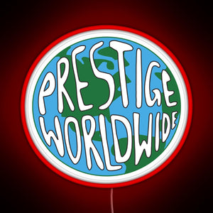 Prestige Wordwide RGB neon sign red
