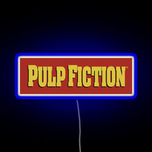 Load image into Gallery viewer, Pulp Fiction Logo RGB neon sign blue