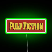 Load image into Gallery viewer, Pulp Fiction Logo RGB neon sign green