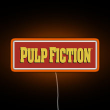 Load image into Gallery viewer, Pulp Fiction Logo RGB neon sign orange