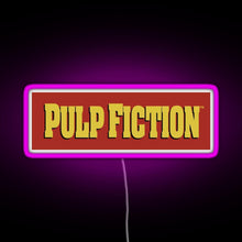 Load image into Gallery viewer, Pulp Fiction Logo RGB neon sign  pink