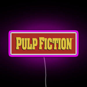 Pulp Fiction Logo RGB neon sign  pink
