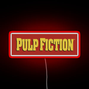 Pulp Fiction Logo RGB neon sign red