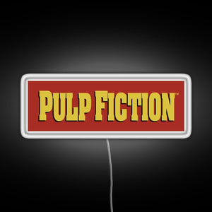 Pulp Fiction Logo RGB neon sign white 