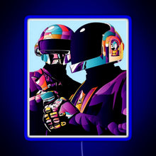 Load image into Gallery viewer, purple helmet good RGB neon sign blue