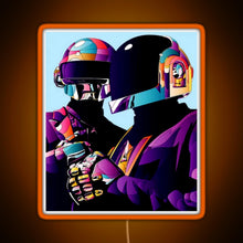 Load image into Gallery viewer, purple helmet good RGB neon sign orange