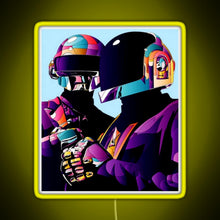 Load image into Gallery viewer, purple helmet good RGB neon sign yellow