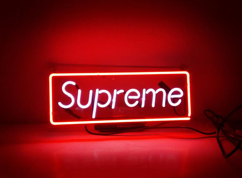 supreme led sign