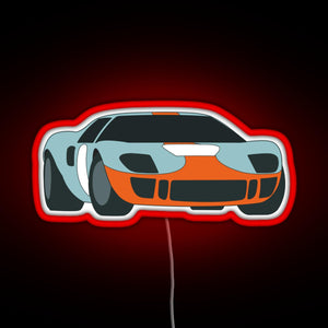 Racecar RGB neon sign red