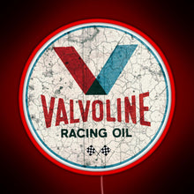 Load image into Gallery viewer, Racing Motor Oil Vintage Advertising Cool Motorcycle Helmet Or Car Bumper RGB neon sign red