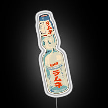 Load image into Gallery viewer, Ramune japanese soda bottle RGB neon sign white 