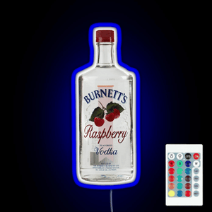 raspberry vodka RGB neon sign remote