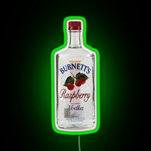 Load image into Gallery viewer, raspberry vodka RGB neon sign green