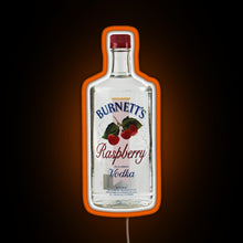 Load image into Gallery viewer, raspberry vodka RGB neon sign orange