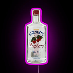 raspberry vodka RGB neon sign  pink