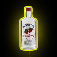 Load image into Gallery viewer, raspberry vodka RGB neon sign yellow