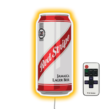 Load image into Gallery viewer, Red Stripe Can Bar Neon Sign