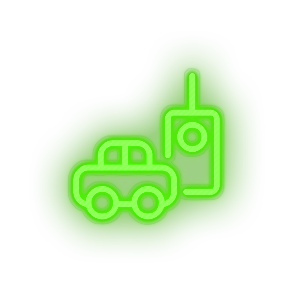 Neon Remote Control Car Sign Remote Car Control Rc Play Toy Neon Sign - Family Babies Kids Led Neon ...