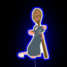 Load image into Gallery viewer, Remy the Little Chef RGB neon sign blue
