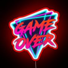 Load image into Gallery viewer, Retro Love Game Over RGB neon sign red