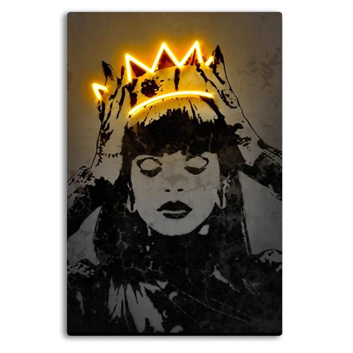 Rihanna crown led neon sign