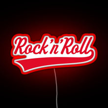 Load image into Gallery viewer, Rock n Roll Red RGB neon sign red