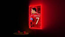 Load image into Gallery viewer, cristiano ronaldo gift neon frame