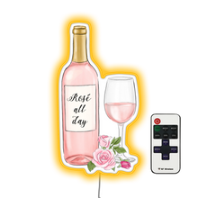 Load image into Gallery viewer, rose all day Bar Neon Sign