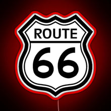 Load image into Gallery viewer, Route 66 Sign RGB neon sign red