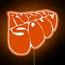 Load image into Gallery viewer, Rubber Soul RGB neon sign orange