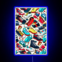 Load image into Gallery viewer, Running Riot RGB neon sign blue