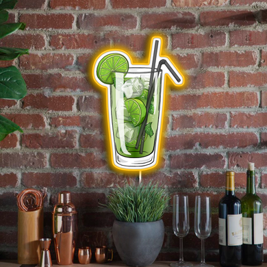 Mojito drink neon wall sign fof bars