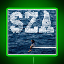 Load image into Gallery viewer, S O S SZA RGB neon sign green