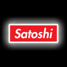 Load image into Gallery viewer, Satoshi Red and White neon sign
