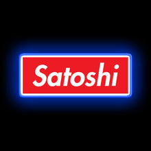 Load image into Gallery viewer, Satoshi Red and White neon sign
