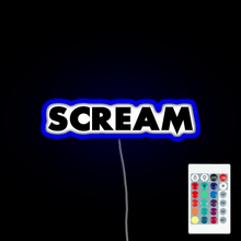 Load image into Gallery viewer, Scream RGB neon sign remote