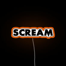 Load image into Gallery viewer, Scream RGB neon sign orange
