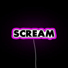Load image into Gallery viewer, Scream RGB neon sign  pink
