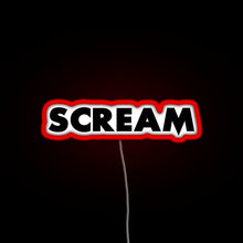 Load image into Gallery viewer, Scream RGB neon sign red